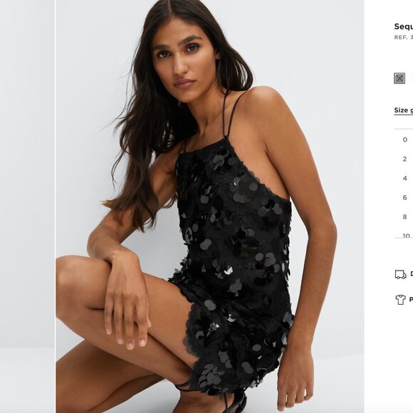 MANGO Sequined halter neck dress Size M  NEW WITH TAG! - Picture 4 of 6